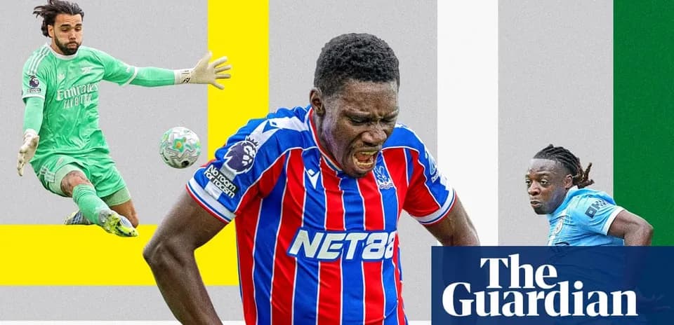 Crystal Palace player reacting during match action