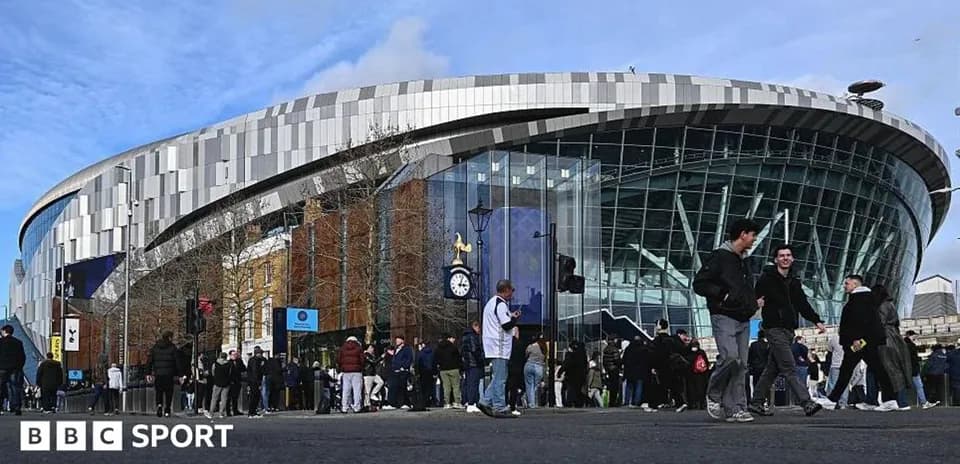 Crowd outside stadium on match day
