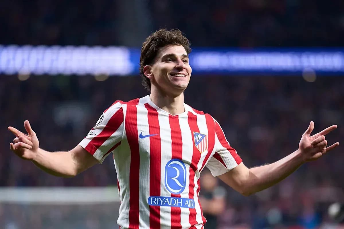 Atletico Madrid player celebrating a goal