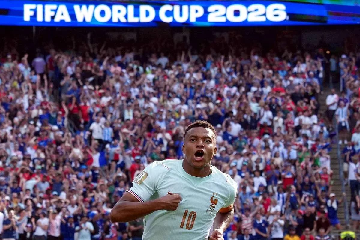 Player celebrating goal at FIFA World Cup 2026