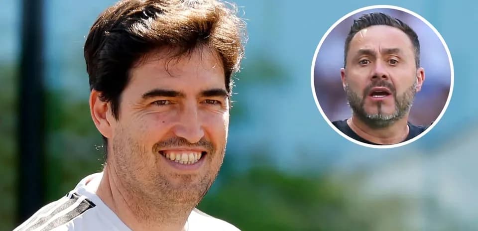 Football coach smiling during training session outdoors