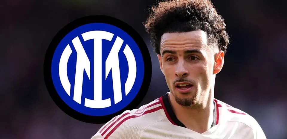 Player in jersey with Inter Milan logo in background