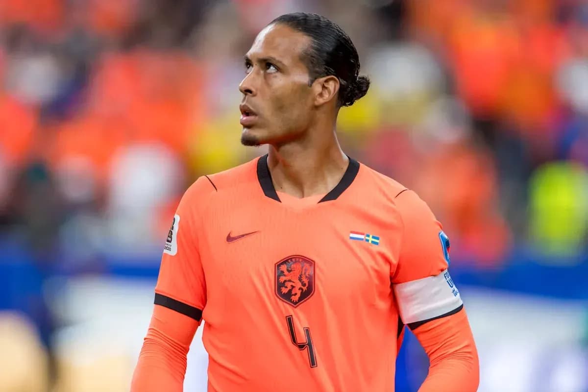 Player in orange jersey during football match