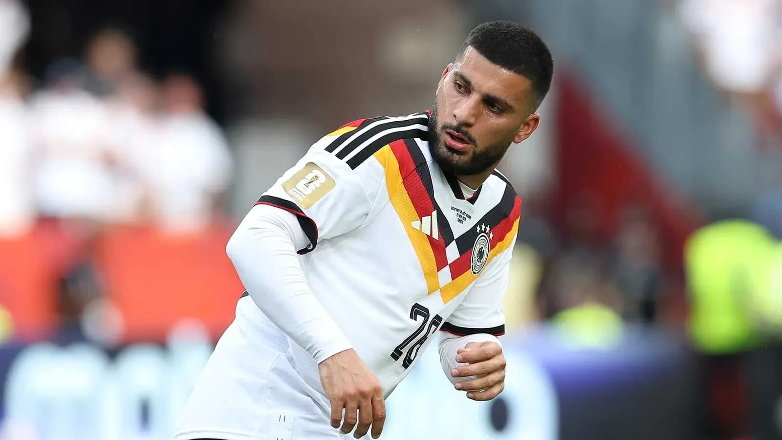 Player warming up in Germany national team jersey