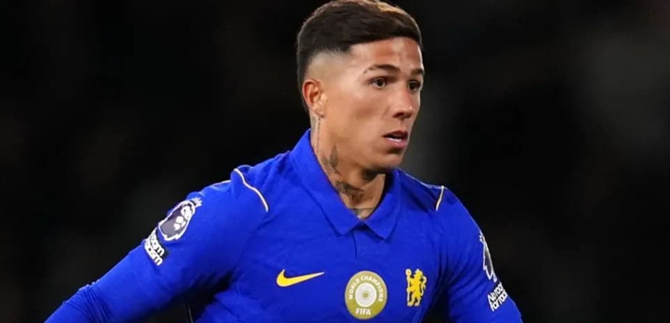 Player in blue Chelsea kit during match action