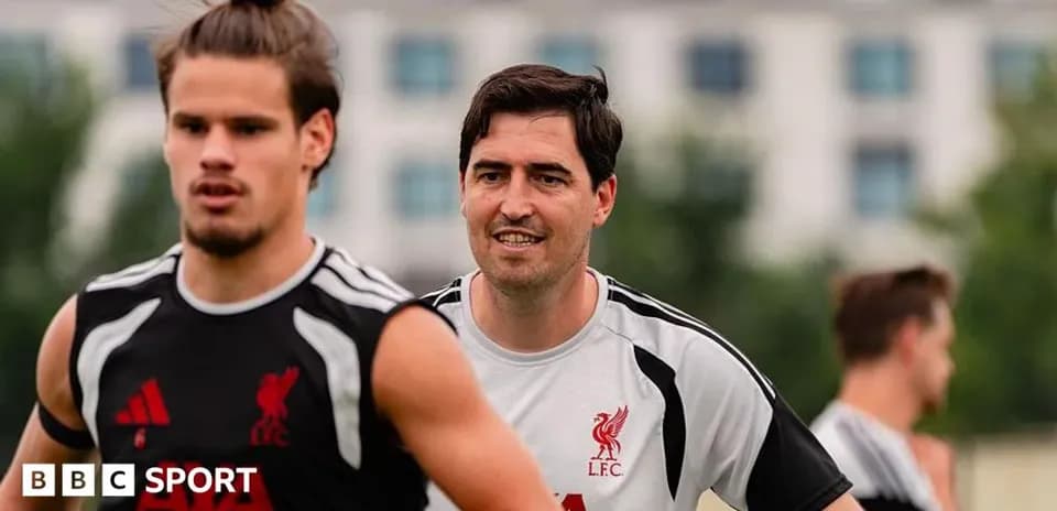Players training at Liverpool FC practice session