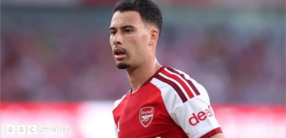 Arsenal player during match on the field