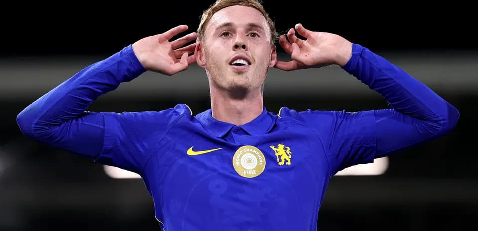 Player celebrating after scoring a goal for Chelsea