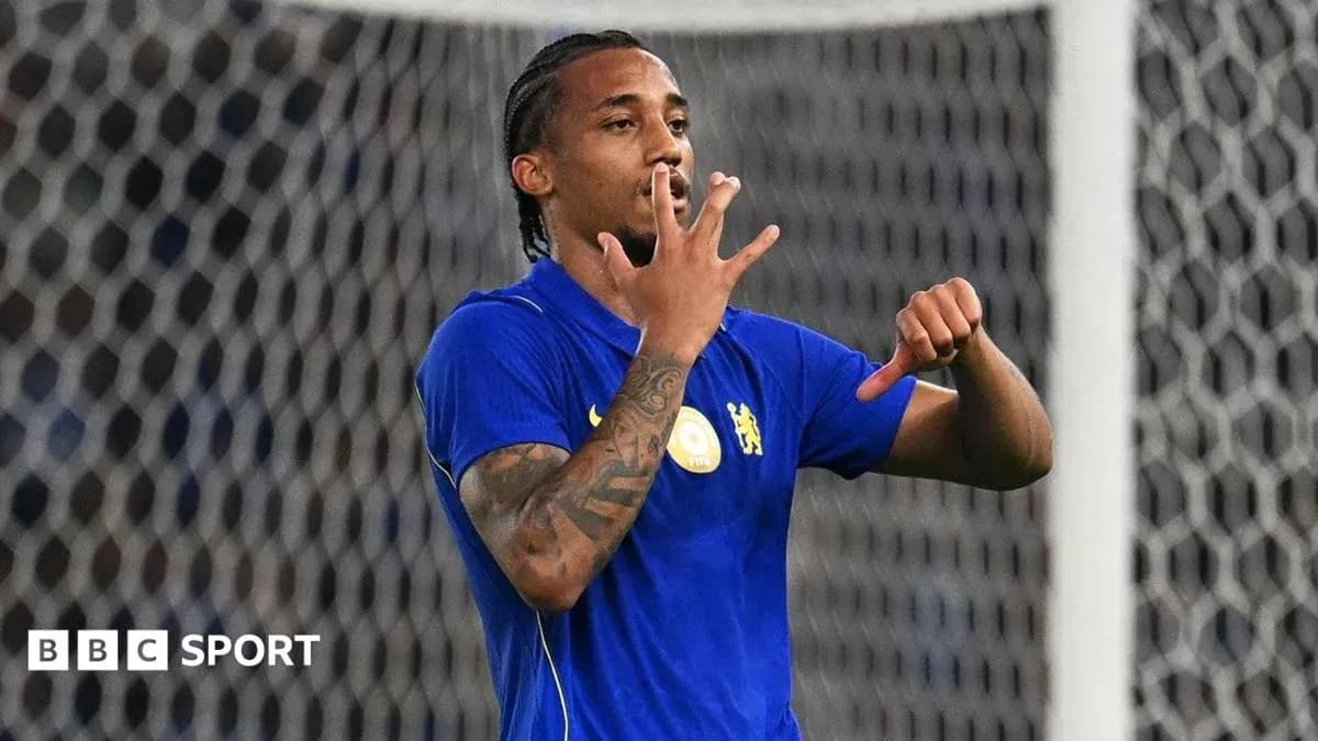 Player celebrating with hand gesture during match