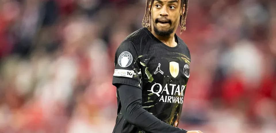 Player in black jersey during a match