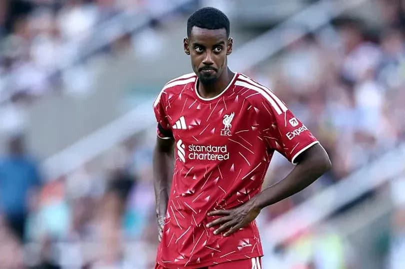 Liverpool player on the pitch during match