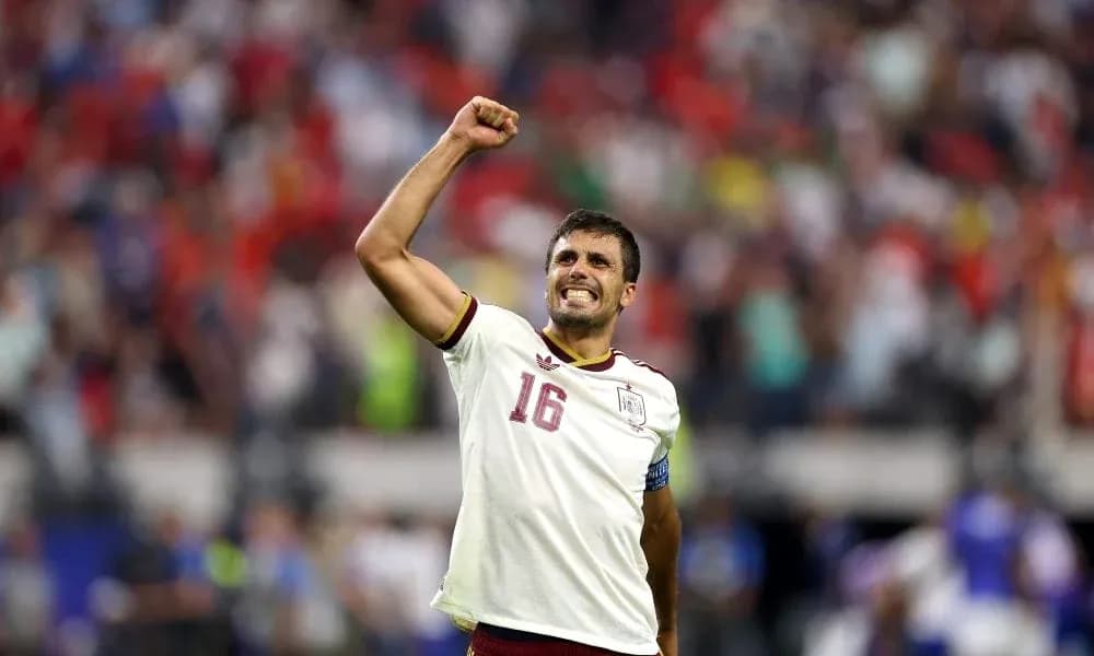 Player celebrating with raised fist during match
