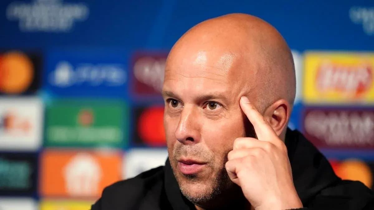 Manager speaking during pre-match press conference
