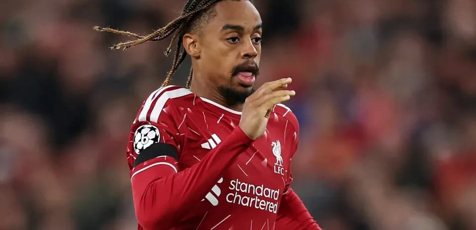 Liverpool player running during a Champions League match