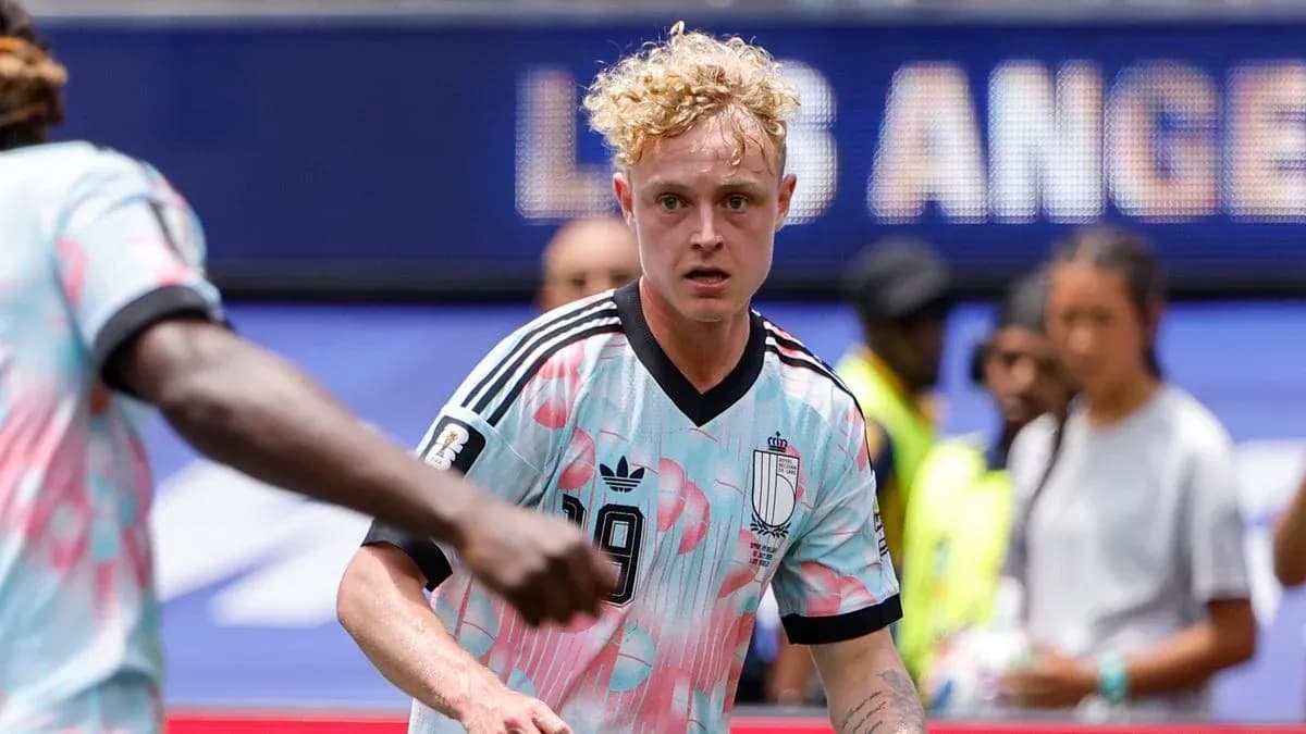 Player in colorful jersey during soccer match