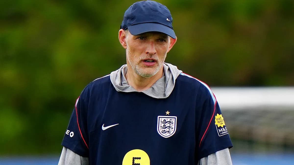 Coach observing during training session with England team
