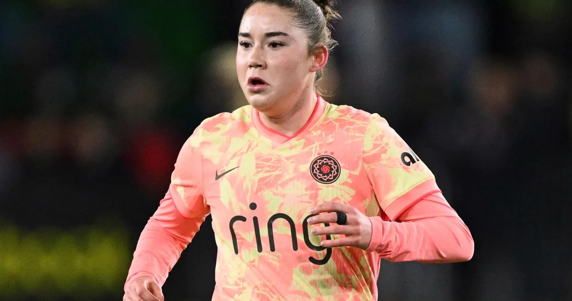 Portland Thorns player in action during match