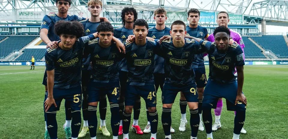 Philadelphia Union II team photo before match