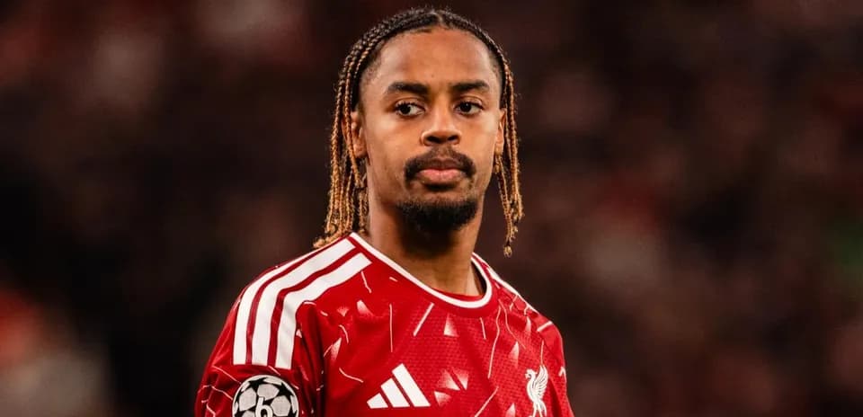 Player wearing Liverpool jersey during match
