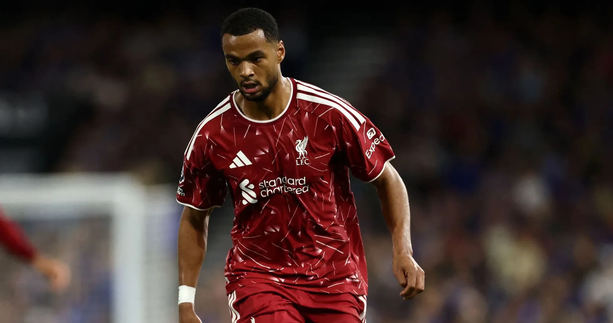Player in Liverpool kit during match action