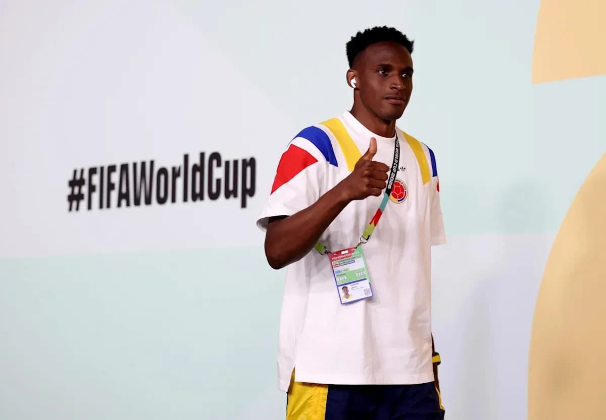 Player giving a thumbs up at FIFA World Cup
