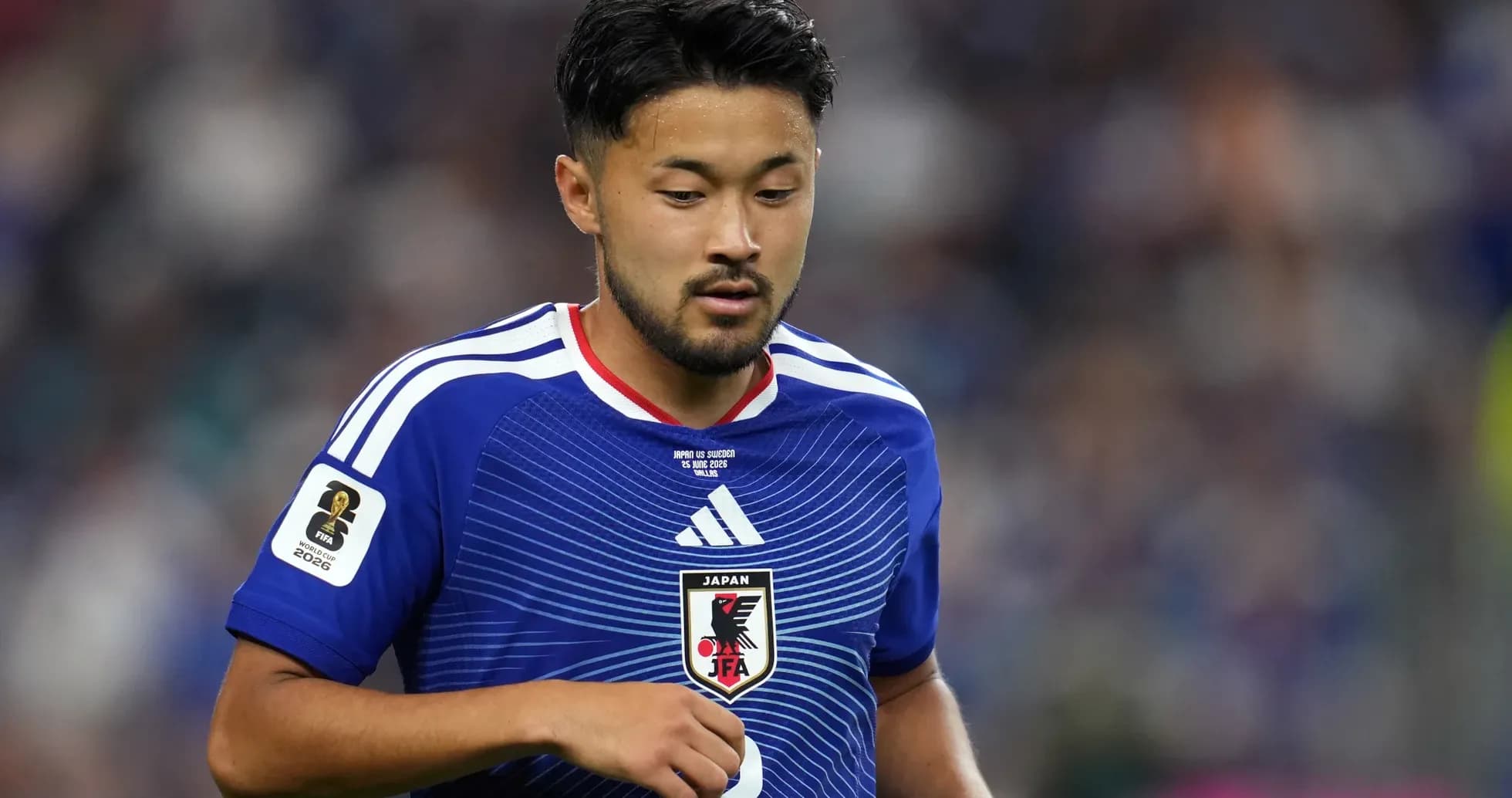 Player in Japan jersey during a match