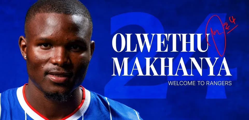 Player portrait of Olwethu Makhanya in Rangers kit