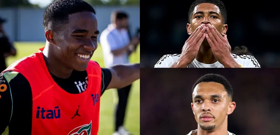 Three football players during training and matches