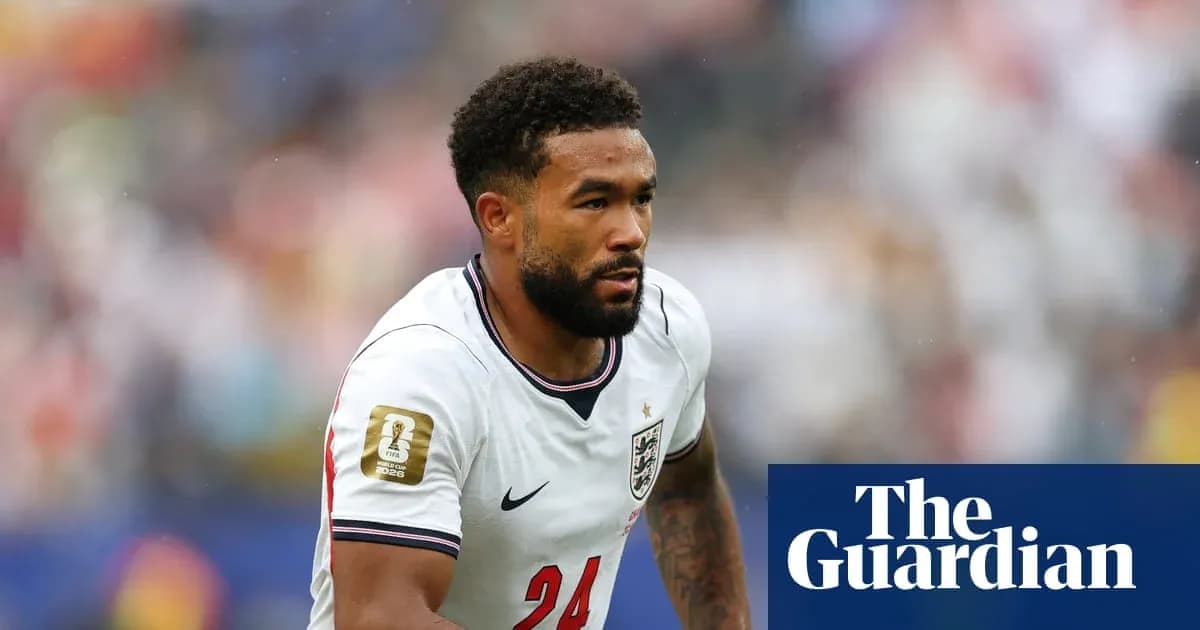 Player in England kit running during match