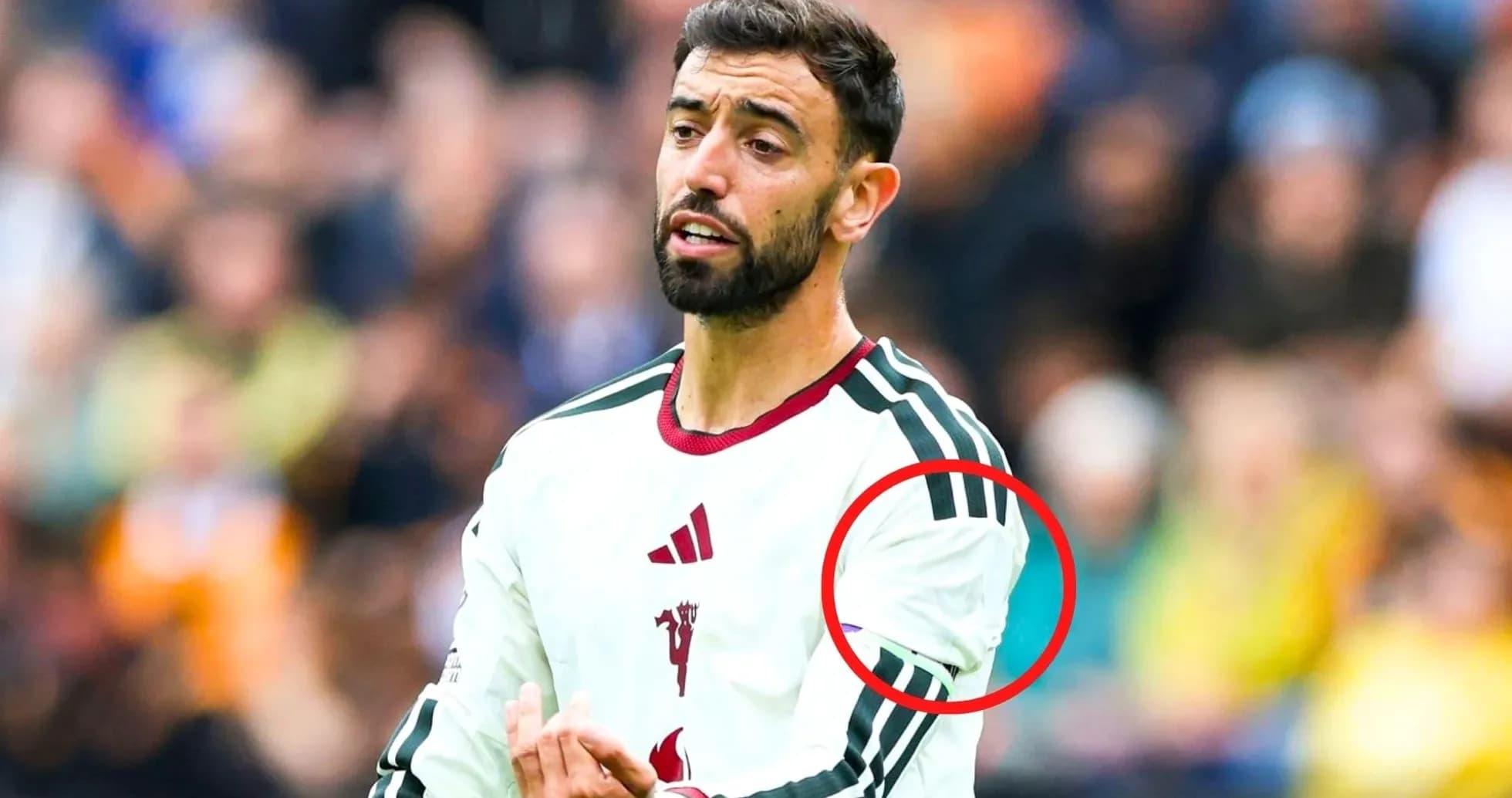 Player gesturing during a football match