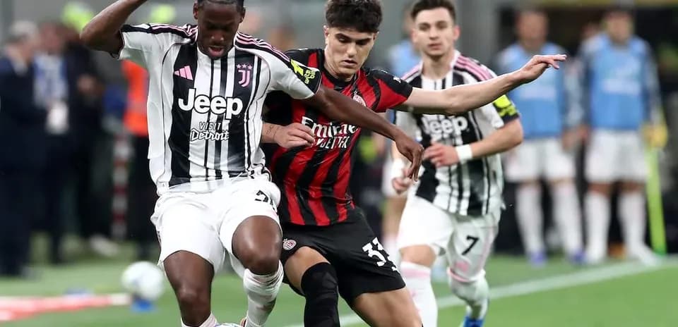Two players contesting possession during a match
