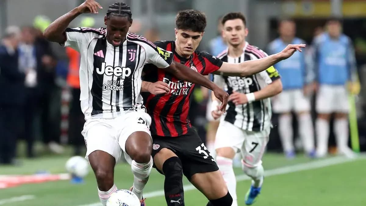 Two players contesting possession during a match