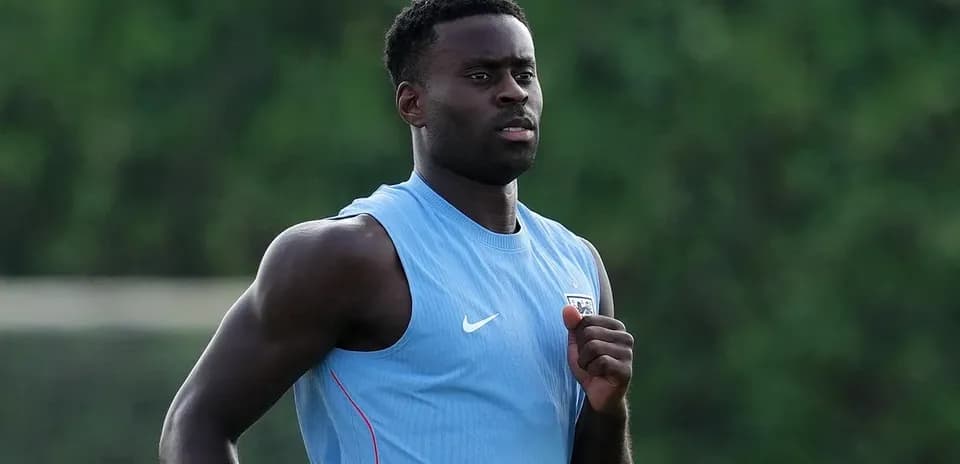 Player jogging during training session