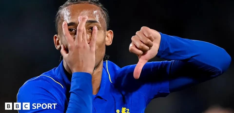Player making gestures during a match celebration