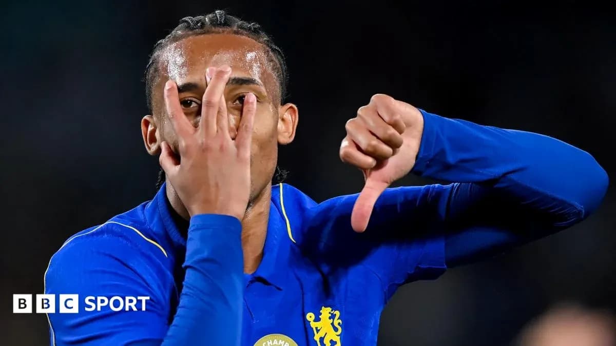 Player making gestures during a match celebration