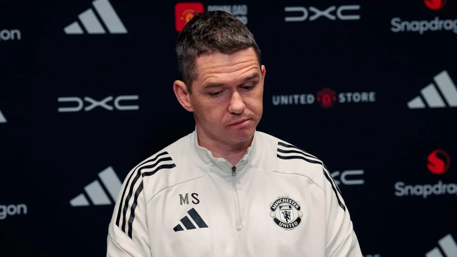 Manchester United manager speaking at press conference