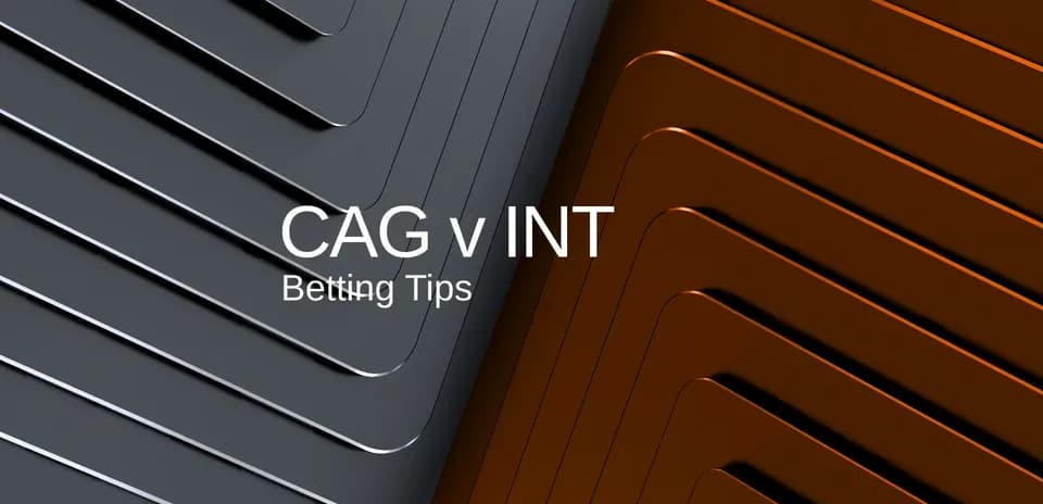 CAG versus INT betting tips graphic design
