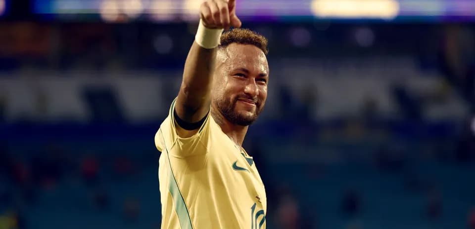 Player celebrating with a raised finger after match