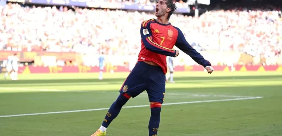 Player celebrating a goal during a football match