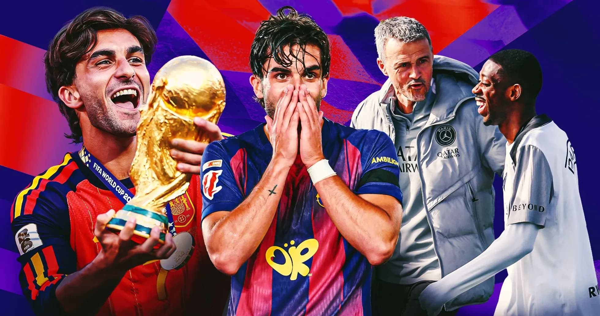Players celebrating and reacting during football moments