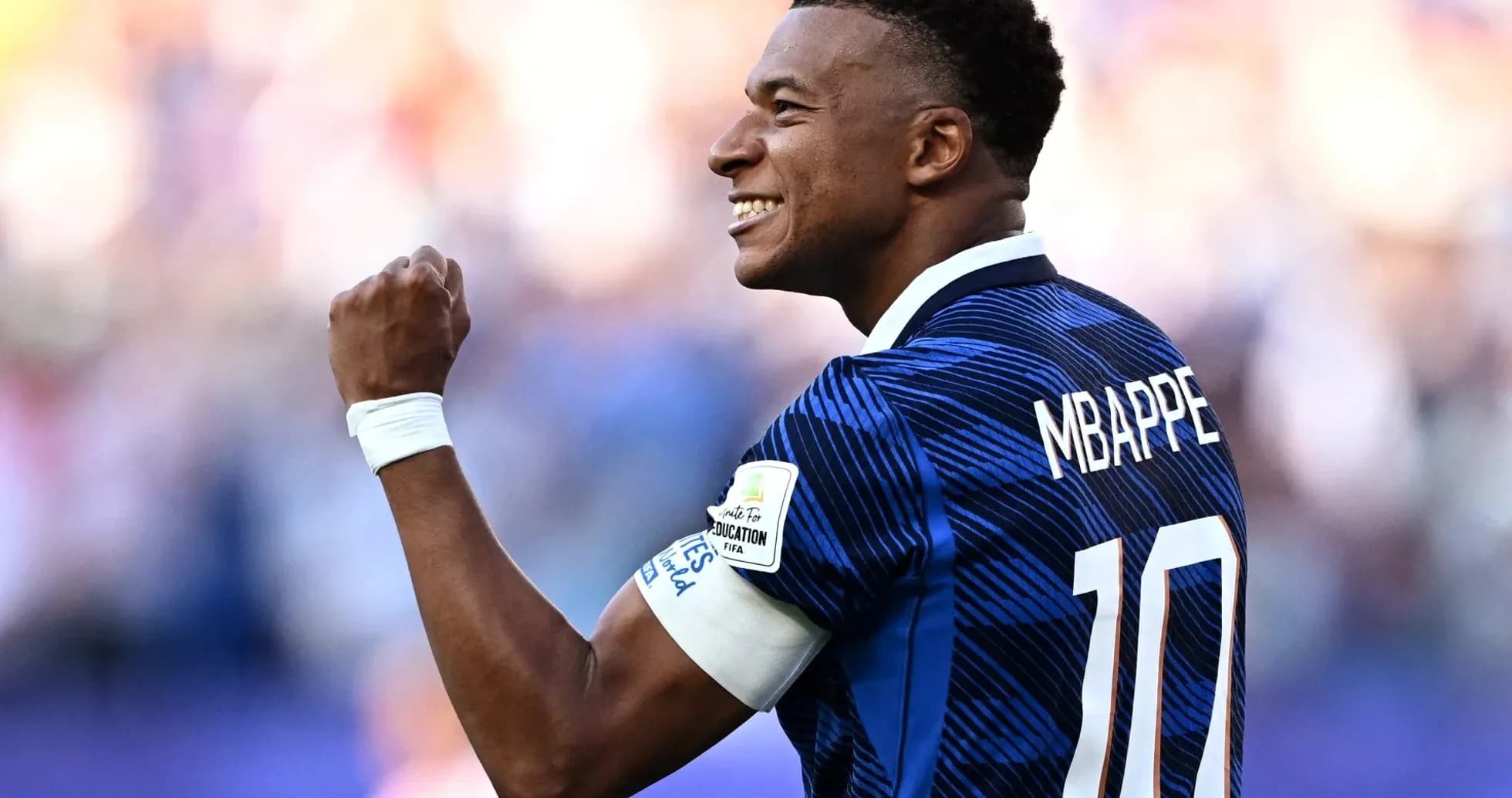 Player celebrating a goal during a match