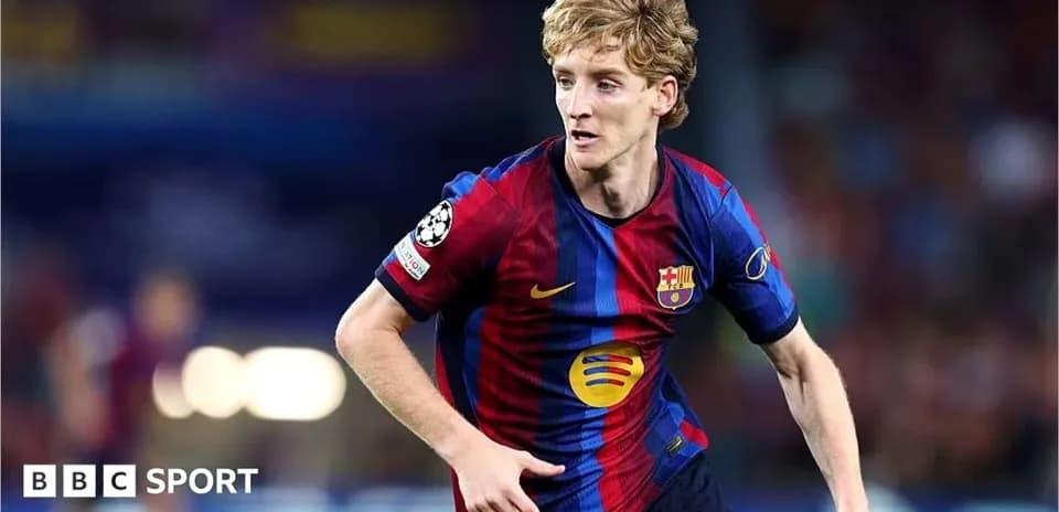 Barcelona player running on the pitch during match