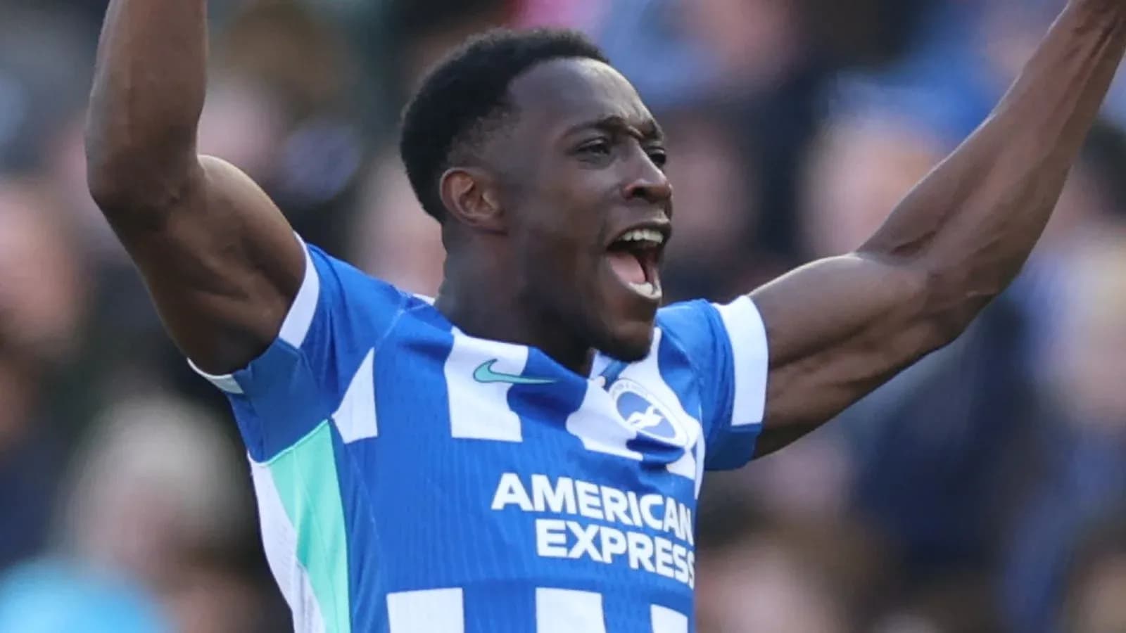 Player celebrating a goal in team jersey