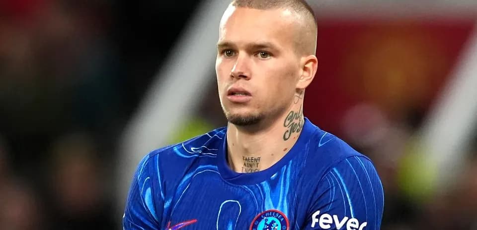 Chelsea player in blue kit during match