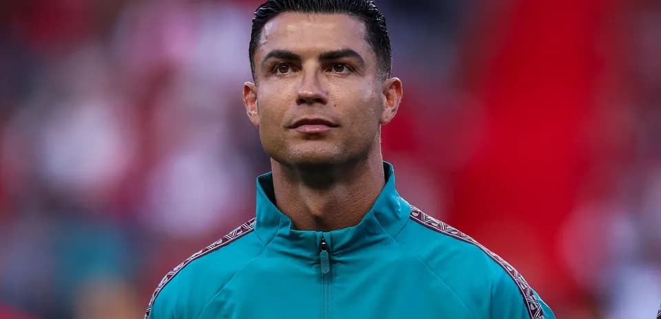 Cristiano Ronaldo in team warm-up attire