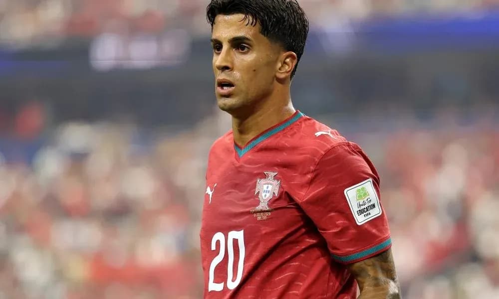 Player wearing Portugal jersey during match