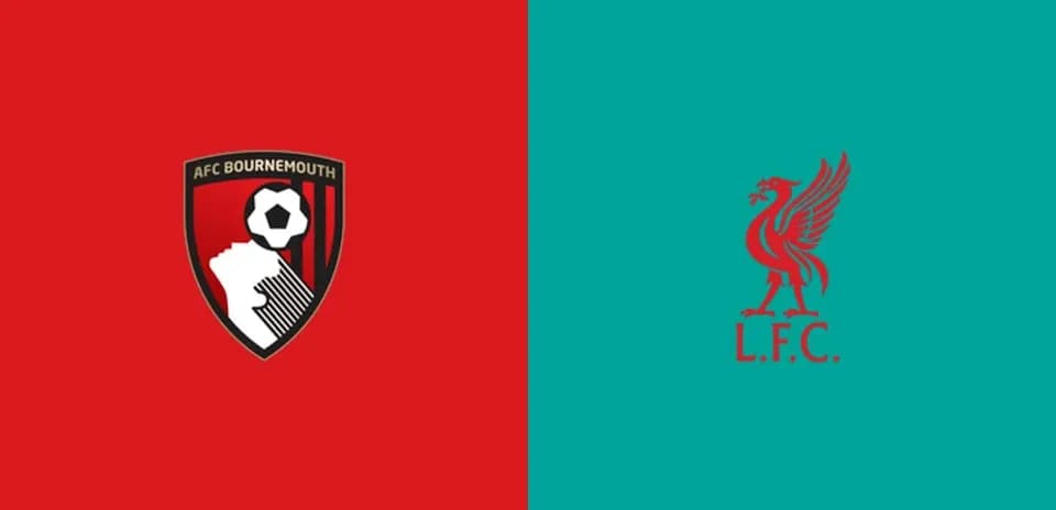 AFC Bournemouth and Liverpool club logos side by side