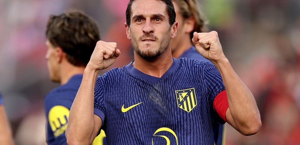 Atletico Madrid player celebrating after a goal