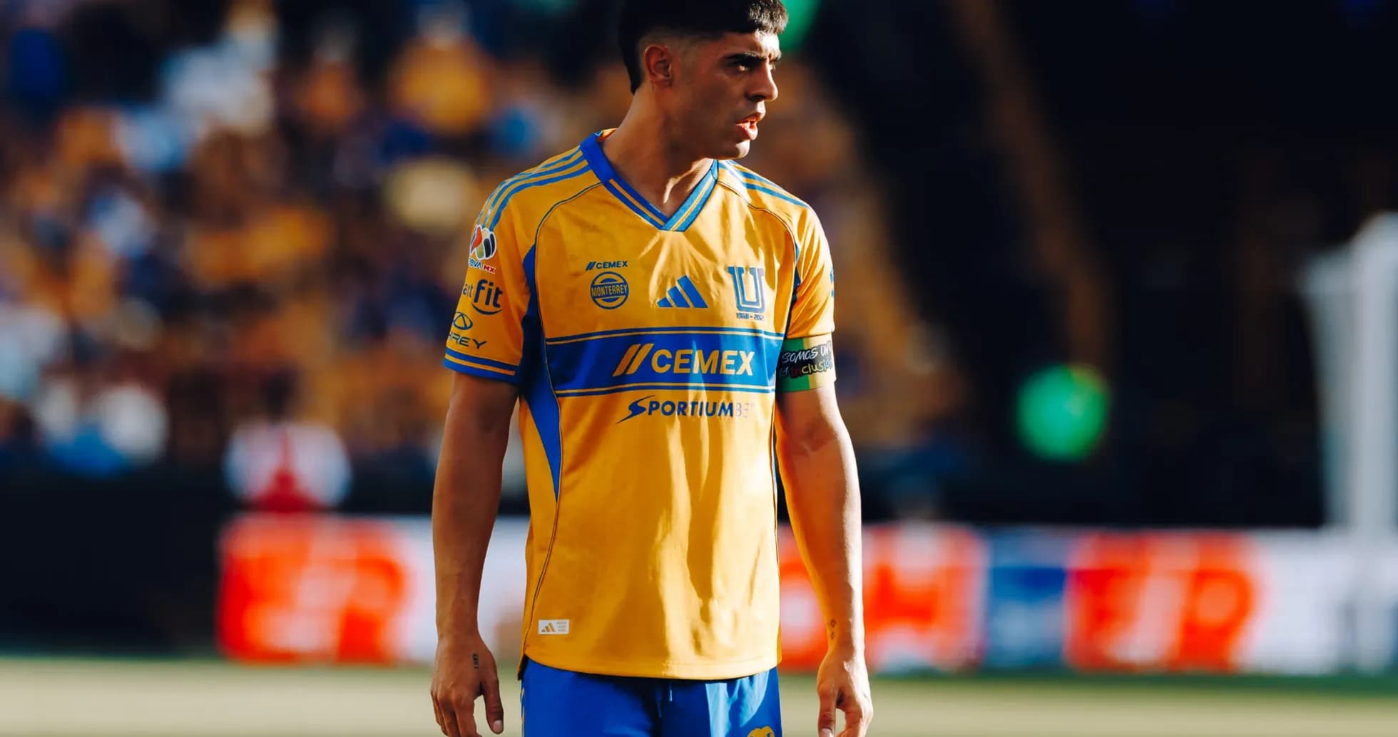 Tigres UANL player during Liga MX match
