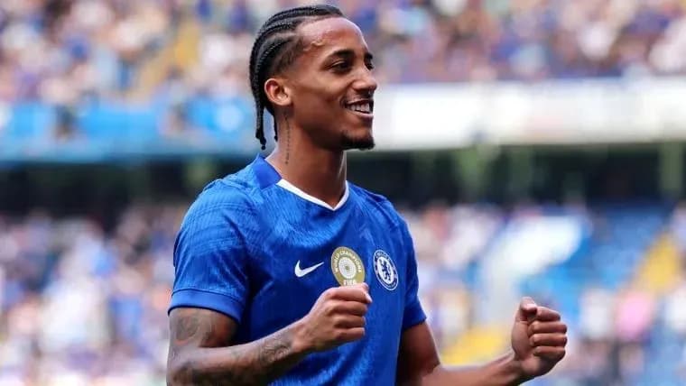 Chelsea player celebrating during match at stadium